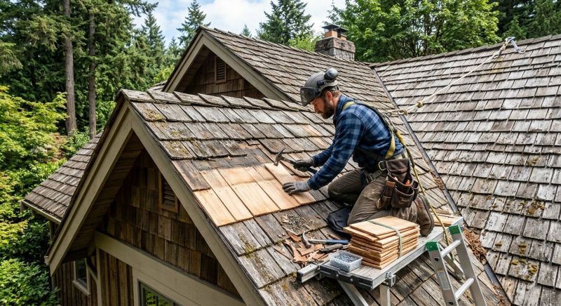 Cedar Shake Roof Replacement