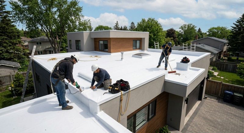 Commercial Flat Roof Installation