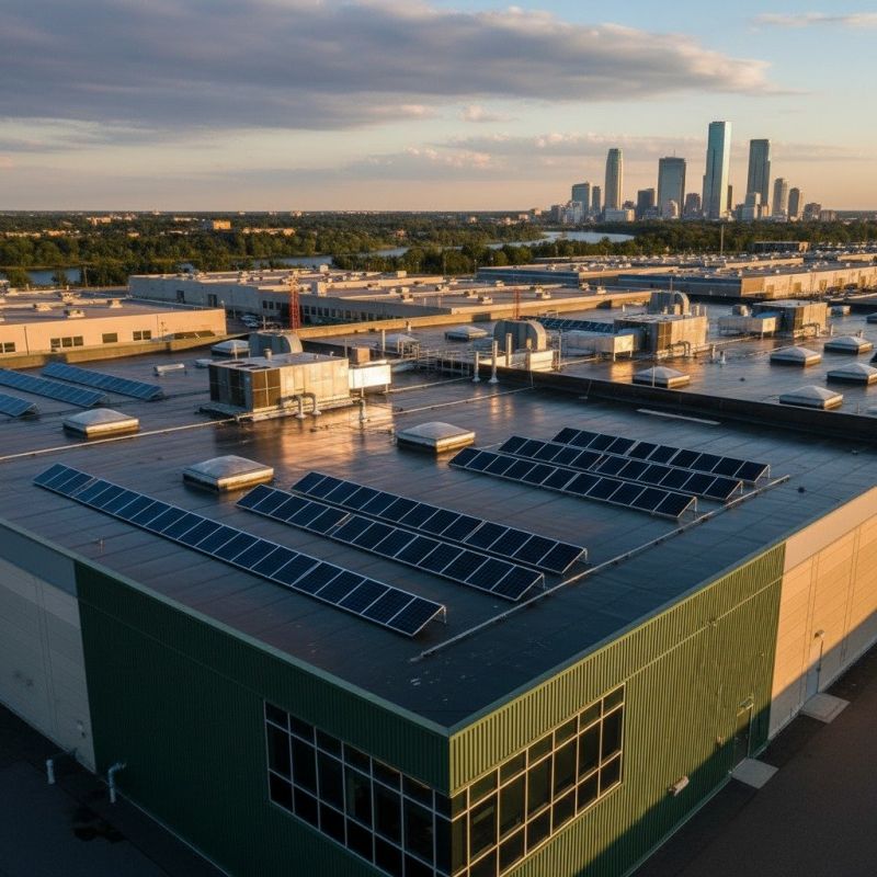 Commercial Flat Roof Installation