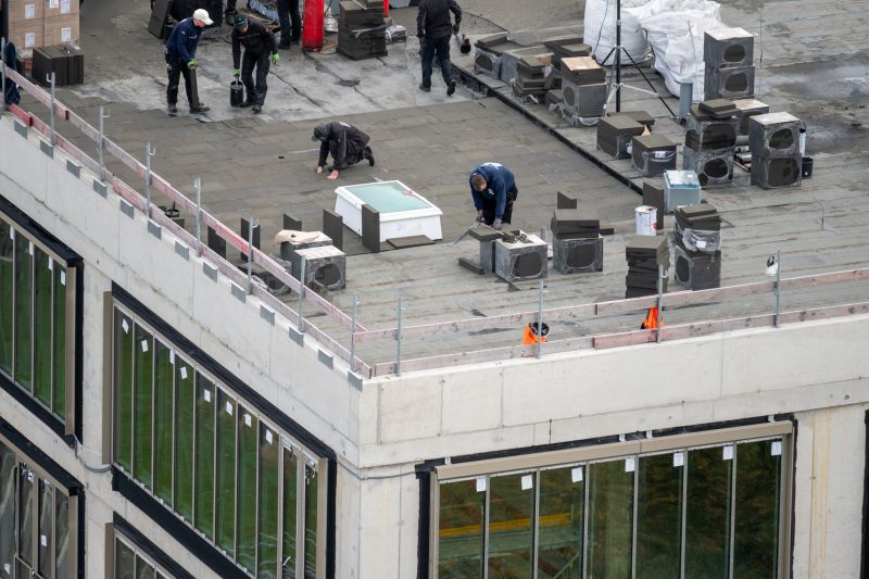 Commercial Flat Roof Installation