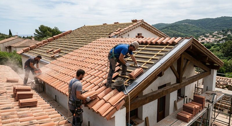 Commercial Tile Roof Installation