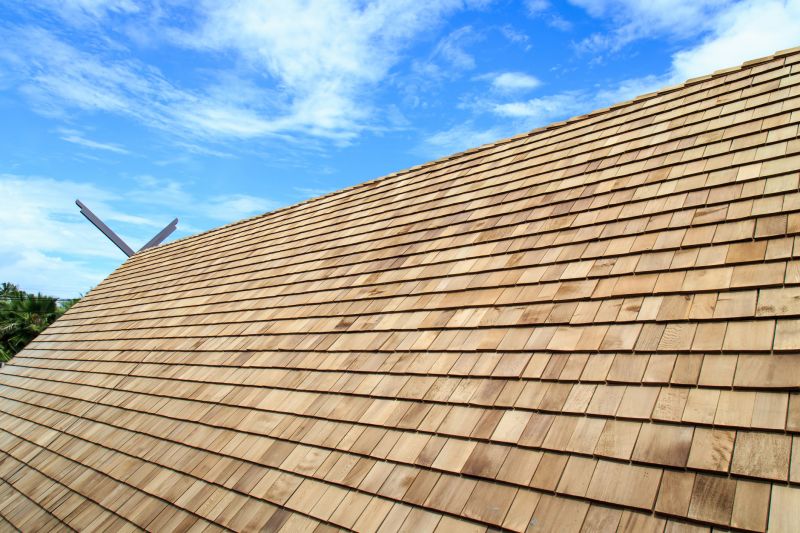 Commercial Wood Shake Roof Installation