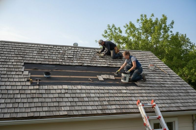 Commercial Wood Shake Roof Repair