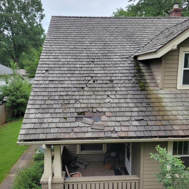 Commercial Wood Shake Roof Repair