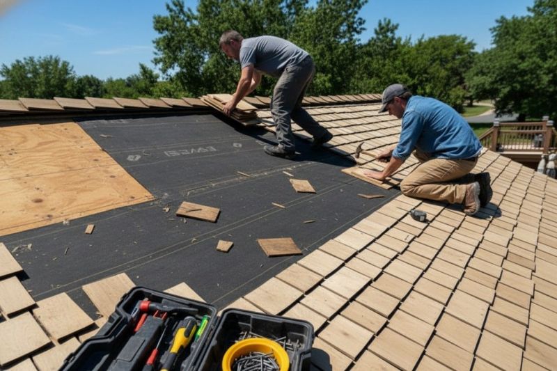 Commercial Wood Shake Roof Repair