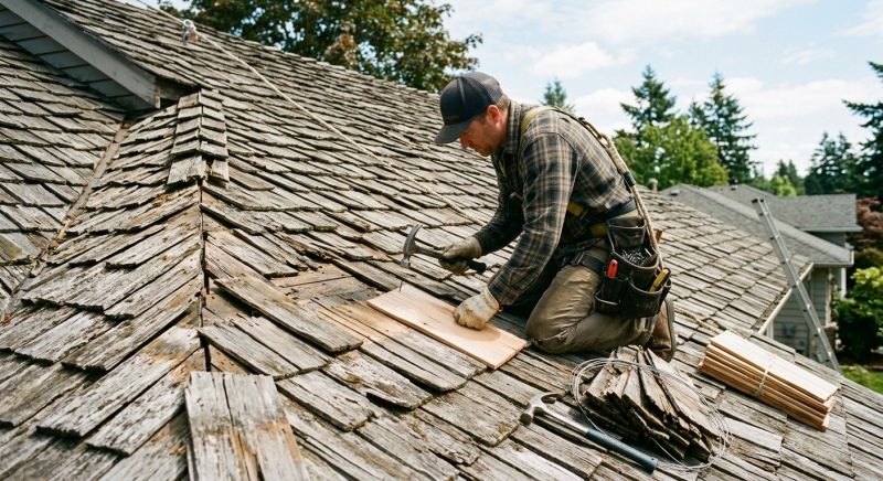 Commercial Wood Shake Roof Repair