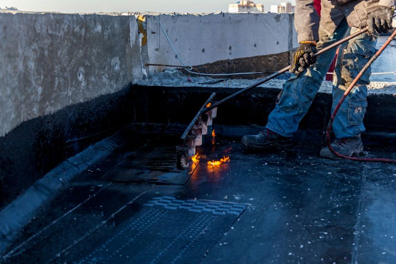 Tar Torchdown Roof Installation